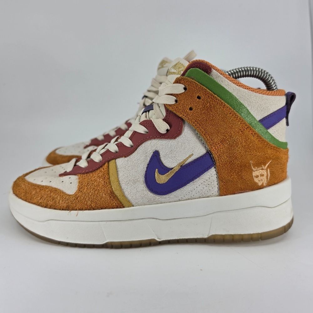 Nike Dunk High UP Womens PRM Premium Setsubun Yellow DQ5012 133 Shoe Size 7